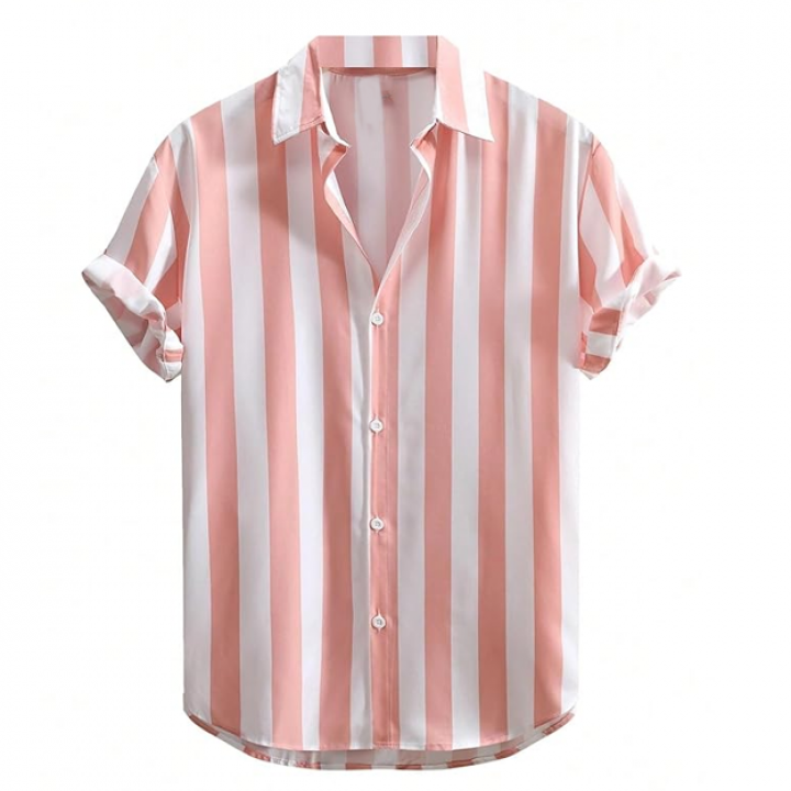 Men's Casual Printed Regular Fit Half Sleeve Formal Shirt